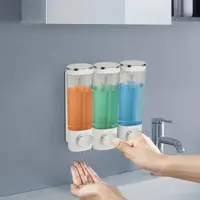 Wall Mounted Soap Shampoo Dispenser Bathroom Hotel Shower Pump Holder  1500ml