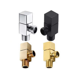 Messing winkel ventil Wasser regelung Gebürstetes Gold Eck bad Leitungs wasser ventil G1/2 * G1/2 Messing winkel ventile - Product Image 1
