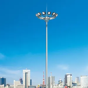 6M 8M 10M 12M Lichtmast aus Aluminium/Edelstahl/verzinktem Stahl gebogenes Spinn mast licht