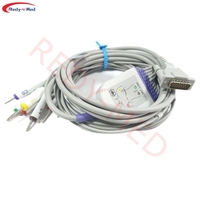 Câble ECG compatible avec Mortara ELI-100 ELI-EI ELI-50, câble patient ECG 10 brins