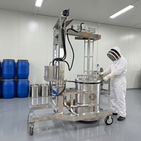 Mélangeur vertical industriel émulsifiant pour le traitement du miel cristallisé |   Capacité de 200 à 1000 L |   Équipement d'apiculture de qualité alimentaire