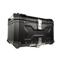 F2-MOTO 65L noir aluminium étanche moto Top Case queue boîte bagages Maxi-Scooter boîtier en métal 1 an de garantie
