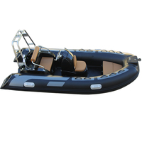Vente flash : Bateau pneumatique semi-rigide à coque en fibre de verre double V profond de 11,8 pieds (3,6 m) RIB390C 480 cm en PVC/Hypalon, bateau de sport familial, yacht, 1,2 mm
