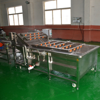 Ligne de machines à laver les fruits et légumes à bulles d'air pour avocat et mangue avec équipement de séchage et de déshydratation pour le nettoyage des légumes
