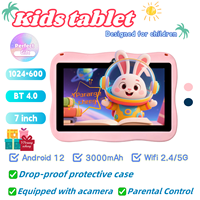 Tablet Edukasi Anak 7-Inci MTK Quad Core Android 12 Layar Sentuh Kapasitif Permainan Edukasi Seru Kontrol Orang Tua Baru
