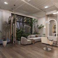 Chaise de salon de coiffure au design moderne, entièrement personnalisable, avec éclairage LED, écologique – Solution tout-en-un pour mobilier et décoration