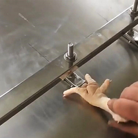 Machine de découpe de pieds de poulet en acier inoxydable, Machine d'ouverture de coupe de griffe de poulet, Machine à désosser