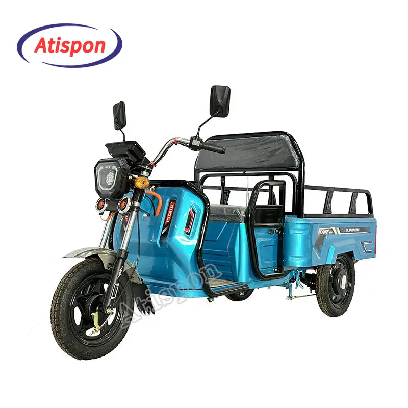 Bicicleta de carga de frete agrícola mais vendida de fábrica triciclo elétrico de três rodas para a agricultura