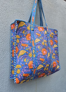 Bolsa de mano grande acolchada de algodón, estilo étnico bohemio, para compras, uso diario, tipo shopper. - Product Image 6