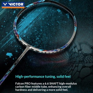 Racchetta da Badminton in Fibra di Carbonio Originale Victor, Modello Small Falcon Offensive, HAWK PRO per Amatori, Leggermente Rigida - Product Image 4