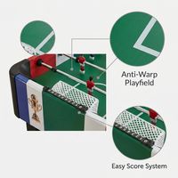 Table de football de 48 pouces avec tiges en acier chromé creux, table de baby-foot professionnelle pour la salle de jeux familiale, pour les enfants et les adolescents