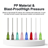 Aiguille de distribution de précision de 1,5 pouce, embout de distribution Luer Lock en acier inoxydable de 38 mm avec moyeu en plastique, 1,5 pouce