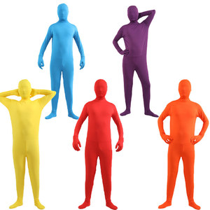Traje de Demonio Negro Elástico de Cuerpo Entero Unisex, Disfraz Invisible para Adultos de Poliéster para TV y Cine, para Halloween - Product Image 5