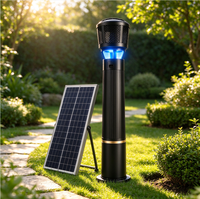 Piège à moustiques solaire CO2, 40W, tueur de moustiques bionique d'extérieur avec panneau solaire, étanche IP54, fonctionnement continu 24H