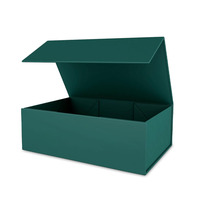 Boîte cadeau pliable rose gaufrée avec revêtement UV, recyclable, avec fermeture magnétique, personnalisable pour bougies, mariages et anniversaires