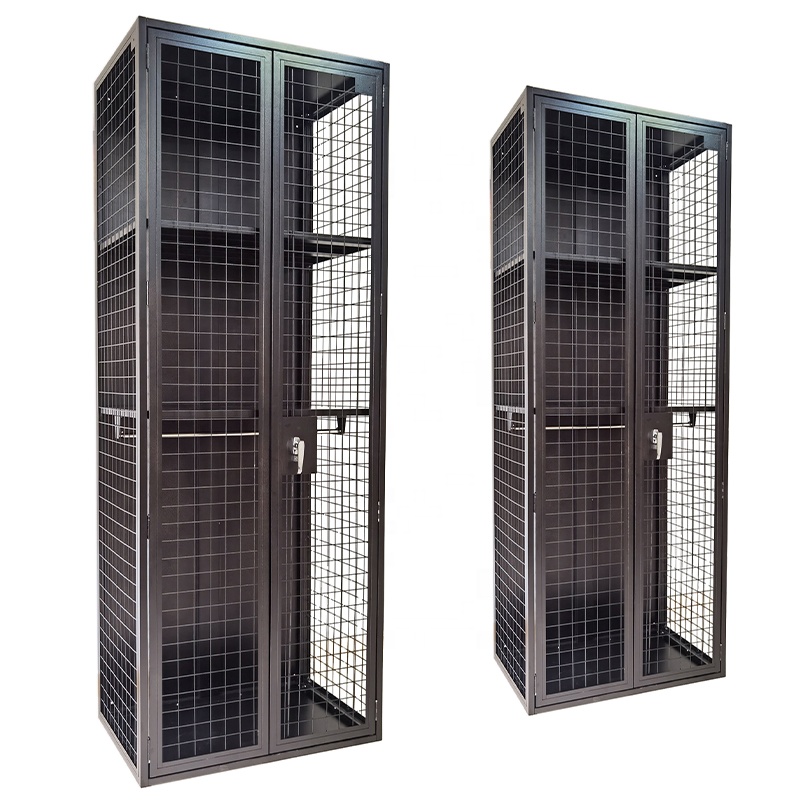 メッシュスチールロッカー　ceha Warehouse Cage Iron Wire Mesh Locker - Diamond Shape Full Wall