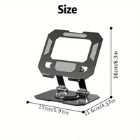 AilesTecca Portable Universel Pliant Vertical Ordinateur Portable Téléphone Portable Support de Bureau Métal Acier Réglable Ordinateur Portable Tablette PC Support