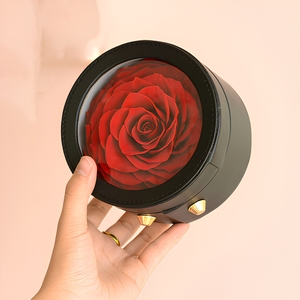 Rose équatorienne en boîte ronde, vente chaude 2026, cadeau pour la fête des mères, mariage, anniversaire, rose éternelle personnalisée, vente en gros, directement de l'usine - Product Image 5