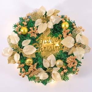 Guirlande de Noël du fabricant avec lumières 30/40/50/60cm, à suspendre à la porte ou au mur pour la décoration de Noël - Product Image 2
