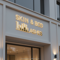 Panneau lumineux LED personnalisé avec design gratuit, lettres rétroéclairées pour spa, salon de beauté, magasin