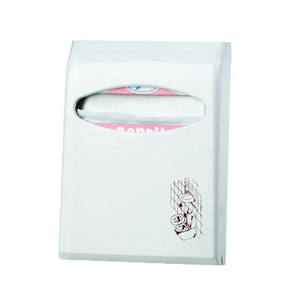 Dispensador de fundas para asientos de inodoro 230x300x60 mm montado en la pared para baños públicos - Product Image 1