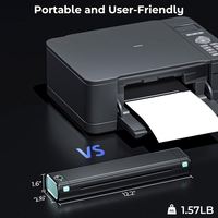 Printer Thermal Portabel Nirkabel Phomemo M08F A4, Printer Mini Mobile Tanpa Tinta untuk Kontrak Bisnis, Stencil Tato, Mesin Fotokopi