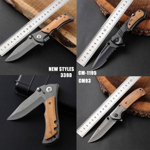 Oferta Especial: Navaja Plegable Táctica Personalizada OEM con Mango de Madera Grabado para Camping, Supervivencia y Caza - Product Image 4