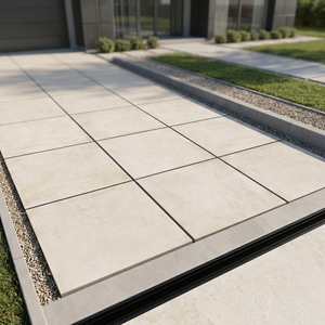 Carreaux de porcelaine extérieurs Cotto Crema aspect grès, 20 mm d'épaisseur, haute résistance, pour allées de garage, dalles de pavage 600x900 mm - Product Image 2