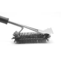Brosse de nettoyage pour barbecue, petit accessoire 2 en 1 au Design professionnel, multi-usage, nouveauté