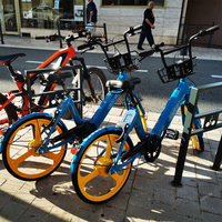 Vélo électrique de ville TXED 26 pouces 36V 250W avec moteur arrière sans balais, freins à tambour, cadre en alliage, vitesse unique