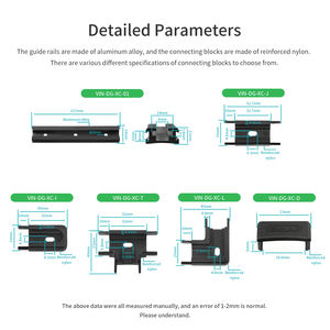 VINmounts Modular Rail Mount System – DIY Nylon L <b>Track</b>, Multi-Surface Install, Fits 1” & 1.5” <b>Ball</b> Mount Rails - Product Image 2
