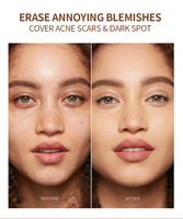 Échantillon gratuit Correcteur liquide léger personnalisé HD Pro Contrôle de l'huile Fond de teint longue durée Maquillage Crème anti-cernes à couvrance complète