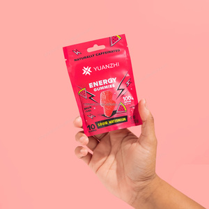 OEM Private Label Bonbons énergétiques à la saveur de pastèque, végétaliens et acidulés pour les journées bien remplies, les grosses séances d'entraînement alimentent votre dynamisme, 10 pièces - Product Image 2