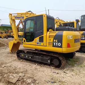 Excavatrice sur chenilles hydraulique Komatsu PC110 d'occasion de 11 tonnes, composants japonais d'origine, y compris moteur et pompe. - Product Image 3
