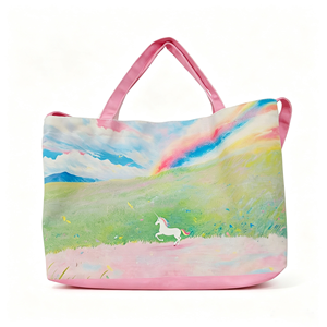 Custom Heat Transfer Printing Polyester Canvas Tote <b>Bag</b> <b>Reusable</b> Shopping <b>Bag</b> for Promotion or Daily Use - Product Image 6