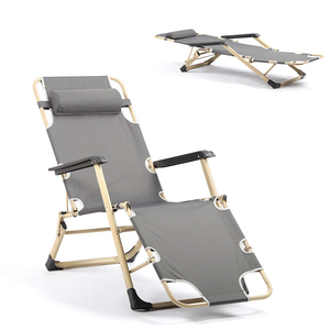 Tumbona <span class=keywords><strong>reclinable</strong></span> Silla de playa Silla de descanso de jardín Almuerzo Cama plegable <span class=keywords><strong>Reclinable</strong></span> de 2 posiciones - Product Image 1