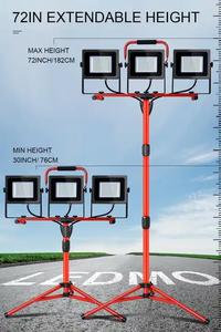 Portable 150W <b>LED</b> Work <b>Light</b> With 3-Head Stand 20000LM IP65 <b>Led</b> 4000 Lumens Work <b>Light</b> With Stand - Product Image 2