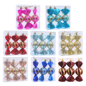 Nuevas Decoraciones Navideñas Transfronterizas: Adornos Colgantes de Plástico Electrochapado para Árbol de Navidad, Bolas y Adornos para Árbol. - Product Image 2