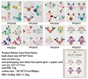 Adesivi per Sopracciglia con Gemme Luccicanti, Trucco Occhi Sexy Stile Francese, Tatuaggio Temporaneo Impermeabile con Strass per Ragazze/Donne, Ideale per Rave - Product Image 6