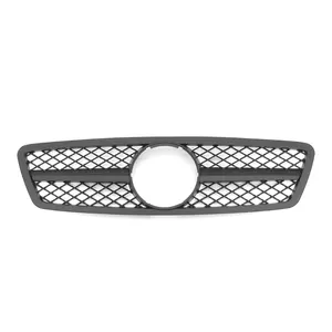 Grosir Gril Bumper depan mobil gaya AMG untuk Mercedes Benz C CLASS W203 2001-2007 Black Grill