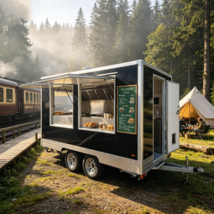 Remorque alimentaire robuste avec comptoir de grillade à double contact pour sandwichs chauds au <span class=keywords><strong>club</strong></span> sandwich dans le parc national de Nouvelle-Zélande - Product Image 1