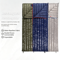 Saco de Dormir Impermeable de Nailon Ultraligero, Plegable, Portátil, de Volumen Pequeño, Aislado para las 4 Estaciones, Color Sólido