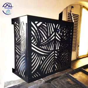 Couvercle de <span class=keywords><strong>climatiseur</strong></span> <span class=keywords><strong>extérieur</strong></span> carré en métal aluminium personnalisable OEM pour volets de distributeur de moteur de gymnase - Product Image 1