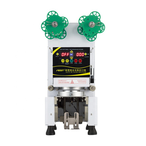 Plastic PP Heat Film Cup <b>Sealer</b> <b>Machine</b> for Paper Cups Automatic Electric Beverage <b>Sealer</b> for Bubble Boba Milk Tea Juice Drinks - Product Image 1