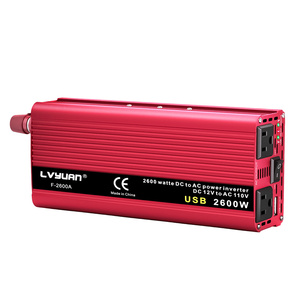 Convertisseur de courant <span class=keywords><strong>LVYUAN</strong></span> 2000W 2500W de puissance de pointe, <span class=keywords><strong>1000W</strong></span> 12V vers 110V avec USB pour une utilisation en cas d'urgence automobile - Product Image 1
