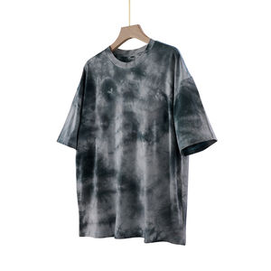 TKAN 121 coton vierge Street Wear Vintage t-shirt personnalisé imprimé Logo t-shirt surdimensionné poids lourd col rond plaine homme T-shirts - Product Image 3