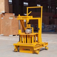 Machine à fabriquer des blocs de pavés creux ou pleins en ciment et béton LONTA QMR2-45 pour la production de briques de 4, 5, 6 et 8 pouces