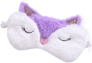 Carino fox sleeping eye mask peluche benda viaggio maschere per dormire logo personalizzato marca morbida fox eye <span class=keywords><strong>cover</strong></span> per bambini adulti - Product Image 3