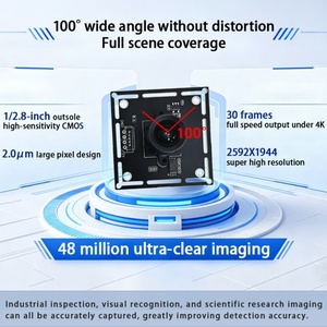 โมดูลกล้อง 5MP USB2.0 CMOS USB2.0 100 °   FOV 30FPS MJPEG 5 PIN 1.25 MM ซ็อกเก็ต รองรับ UVC โฟกัสแบบ FF/NF - Product Image 3