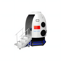 Máquina de Realidad Virtual 9D para Interiores, Simulador de Vuelo en Cápsula Espacial, Cine, Fibra de Vidrio y Metal, Centro Comercial, Aeropuerto, Atracción de Entretenimiento Deportivo